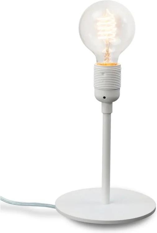 Biela stolová lampa Bulb Attack Uno Basic