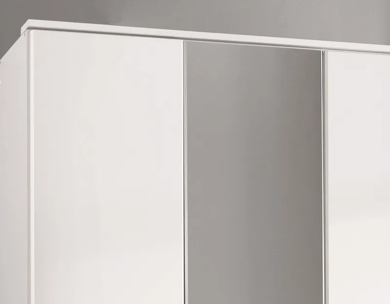 Šatníková skriňa Aachen, 135 cm, biela