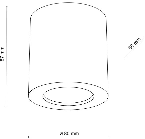 Bodové svietidlo EVE 1xGU10/10W/230V buk