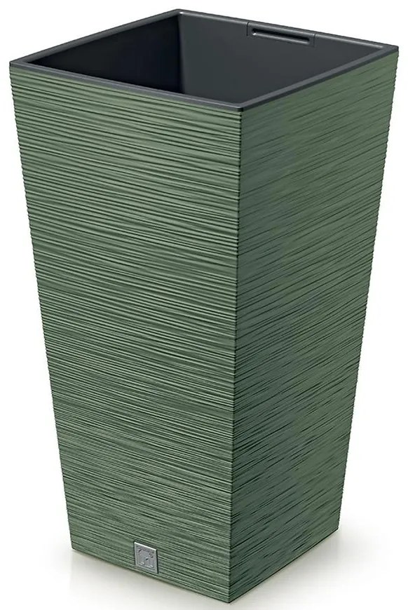 Kvetináč Furu Square 350 – tmavozelený