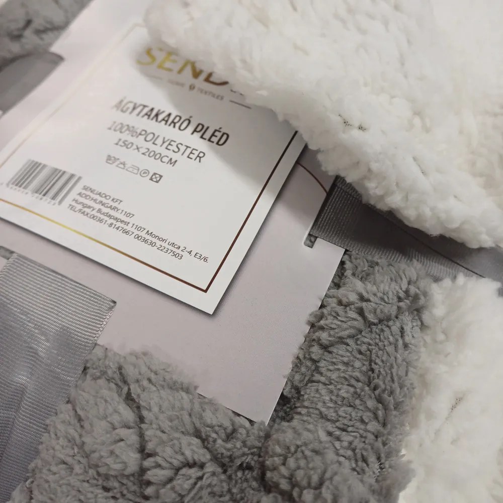 Hrejivá barančeková deka Homa DONNA LIGHT GREY