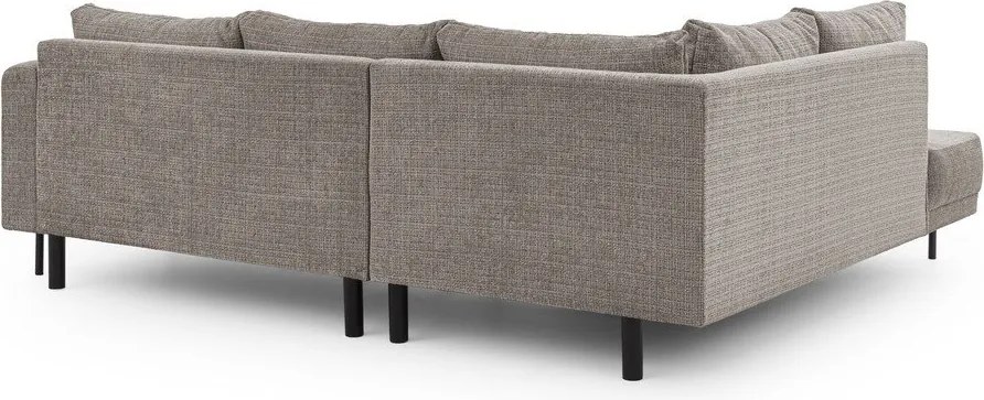 Taupe ženilková rohová pohovka (ľavý roh/do L) Mauris – Ropez