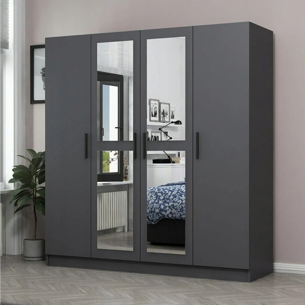 Šatníková skriňa Kalia 5088 (antracit)