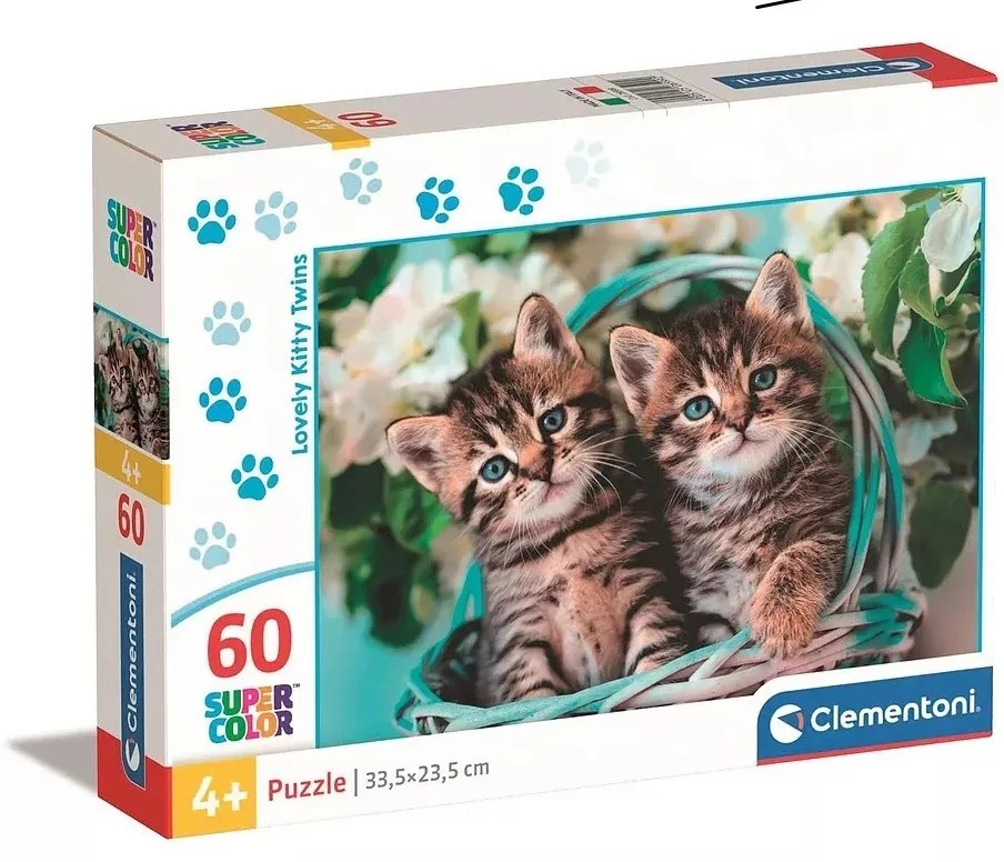 Puzzle s dvoma mačiatkami