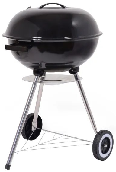 Prenosný gril na drevené uhlie čierna