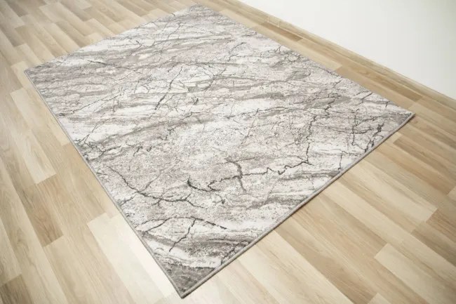 Metrážny koberec Aqua Marble 19 mramor sivý
