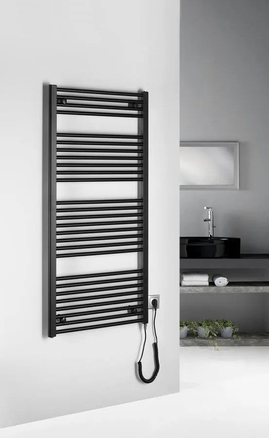 Aqualine Aqualine, DIRECT-E elektrické vykurovacie teleso, rovné, 600x960 mm, 400W, biela, ILE96T