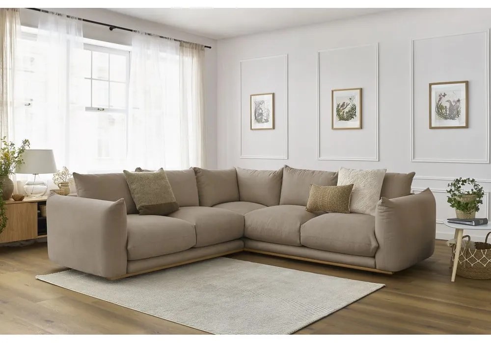 Béžová rohová pohovka Ernest – Bobochic Paris