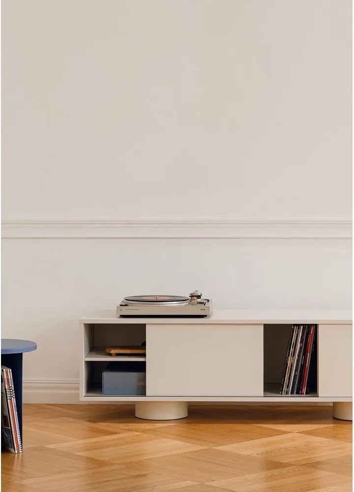 Sivobéžový TV stolík 160x48x42 cm Taro – noo.ma