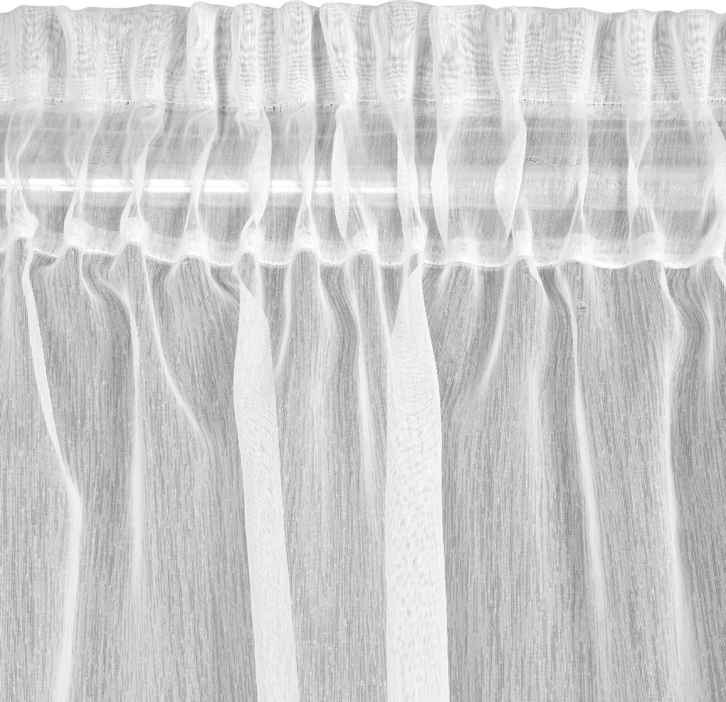 ZÁCLONA NA PÁSKE REBECCA 400X220 CM BIELA