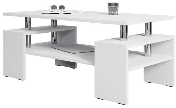 Konferenčný stolík CUBE 50x110 cm biela