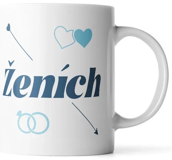 Sablio Hrnček Ženích šíp - 890 ml - XXL
