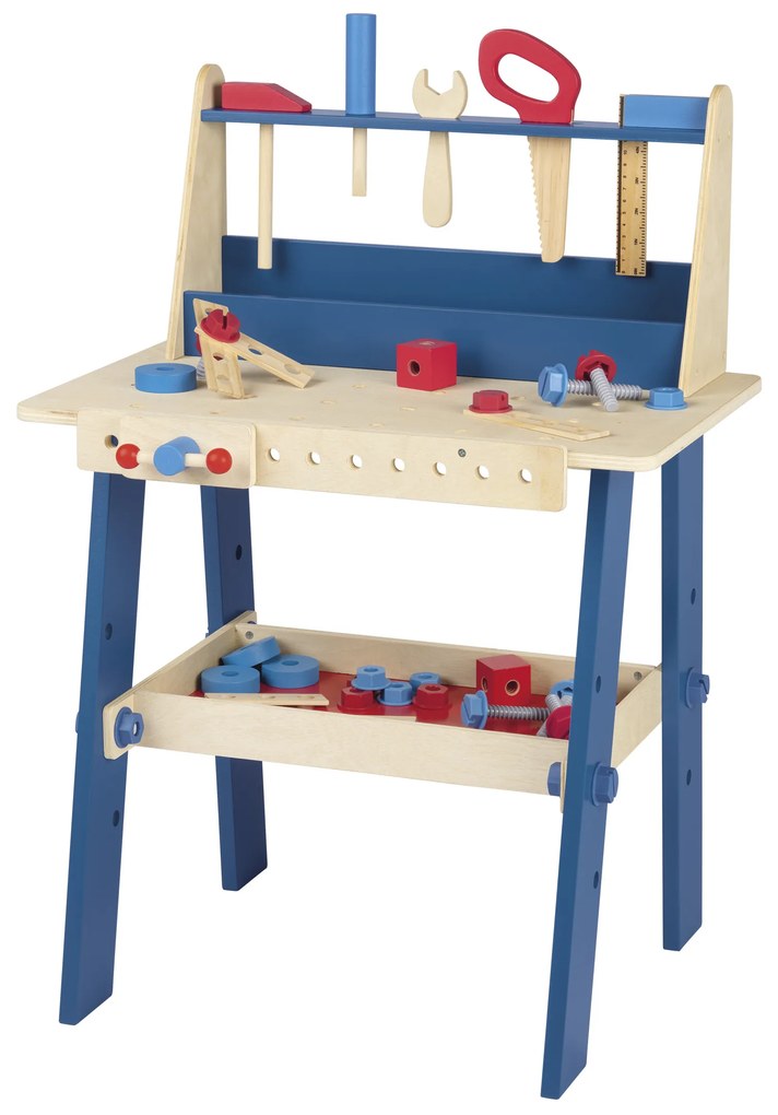 Playtive Detský drevený pracovný stôl v retro dizajne (100366033)