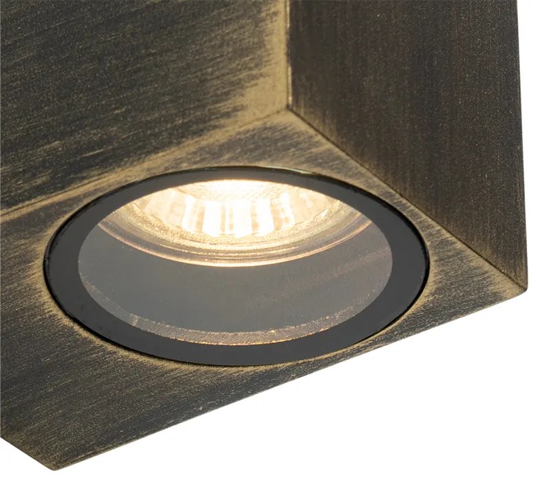 Moderná nástenná lampa starožitné zlato IP44 - Baleno
