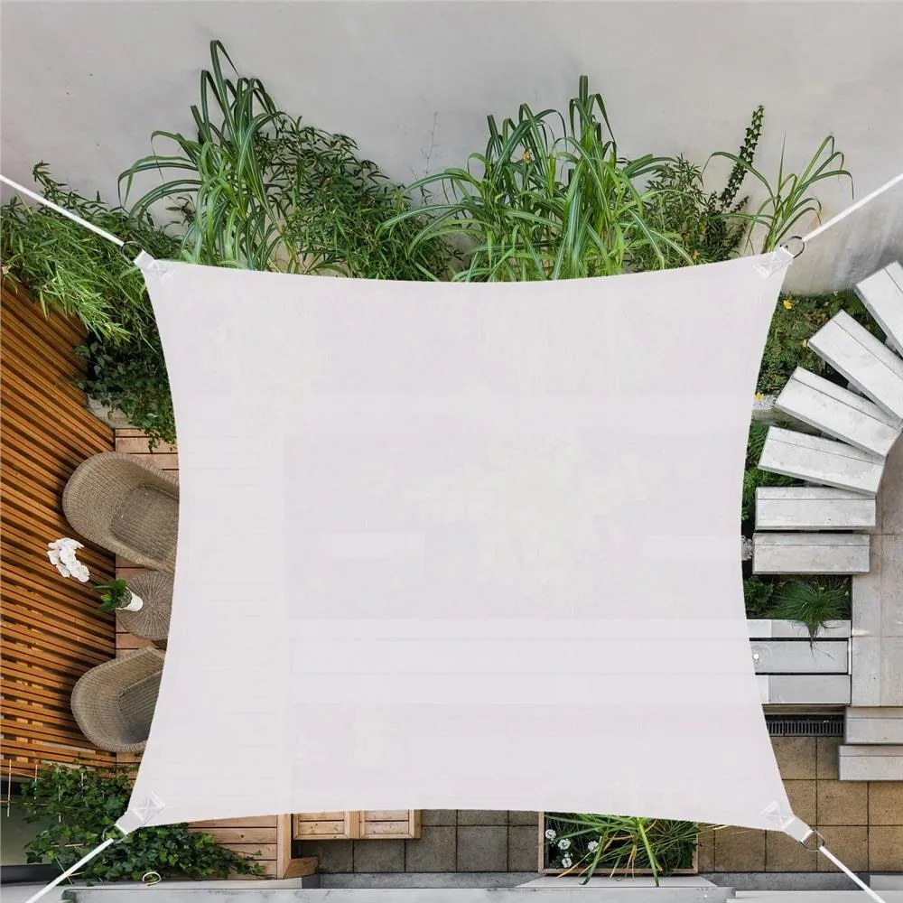 SPRINGOS Tieniaca plachta 5x5 m štvorcová SN1021 - sivá