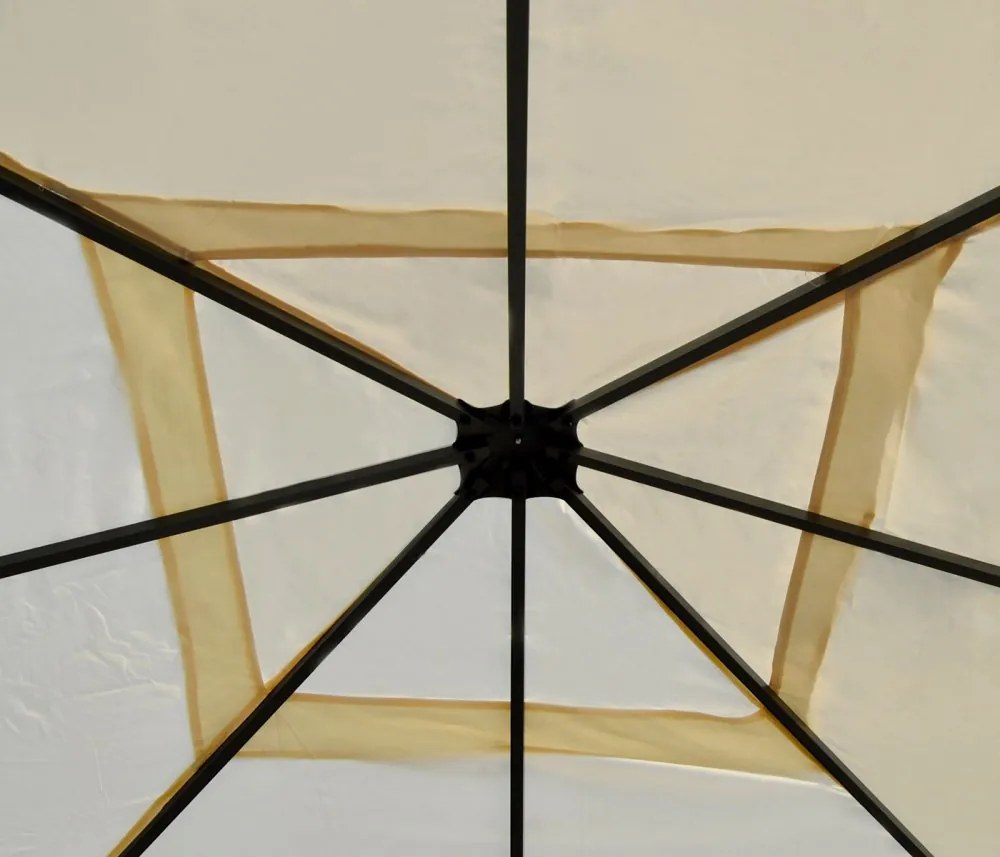 Pergola s boční stěnou 4x4 m WH5135 Dekorhome