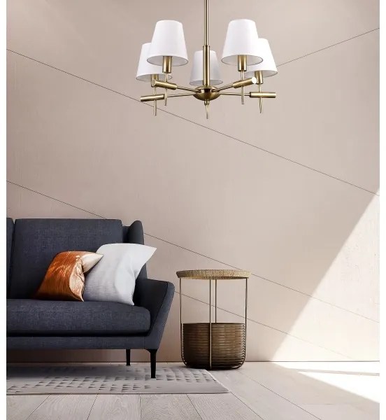 ITALUX MD38482-5 - Luster na tyči BALTER 5xE14/40W/230V