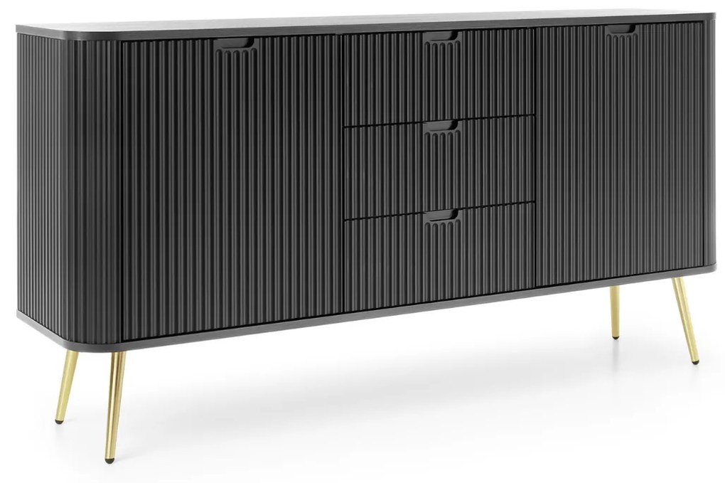 Komoda Zova (KSZ168), čierna