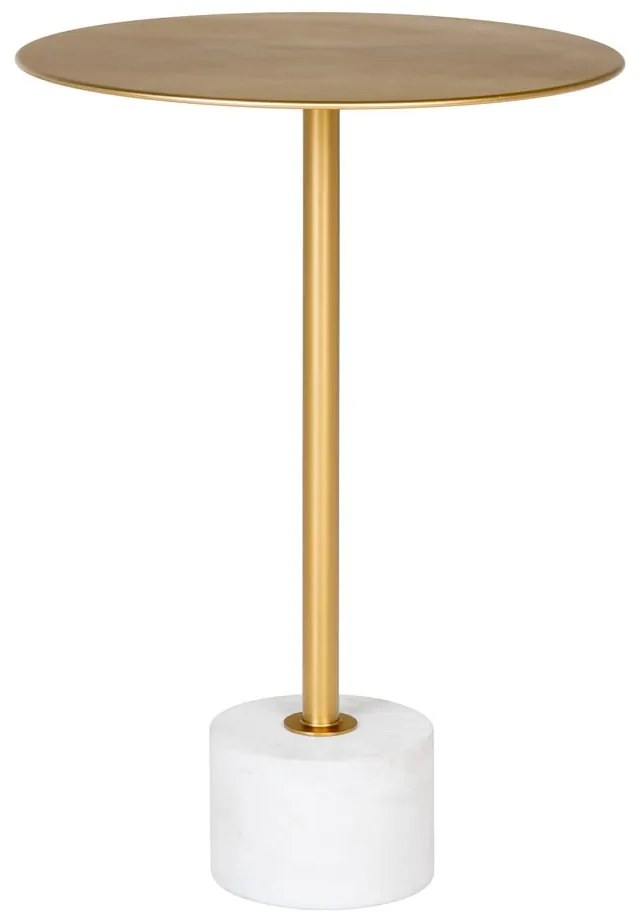 Kovový okrúhly odkladací stolík ø 41 cm Lecco – House Nordic