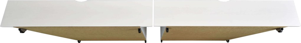 Wilsondo Detská posteľ so zábranou Oľga 2 - biela Rozmer: 180x80