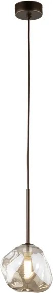 Brilagi - Luster na lanku VULCANO 1xG9/8W/230V pr. 15 cm bronzová/dymovo-béžová