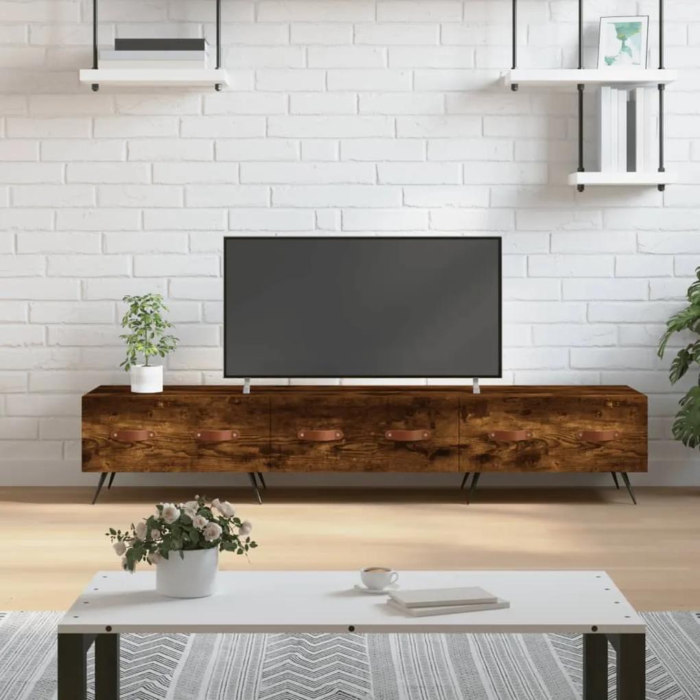 TV skrinka, tmavý dub 150x36x30 cm, kompozitné drevo 829129