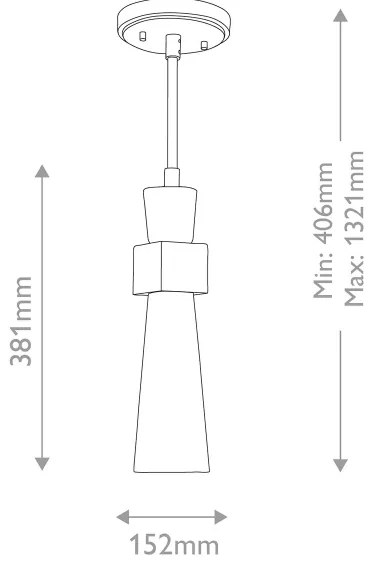 Elstead KRISTY-MP-DG-OPAL - Luster na tyči KRISTY 1xE27/40W/230V pr.15,2cm medený