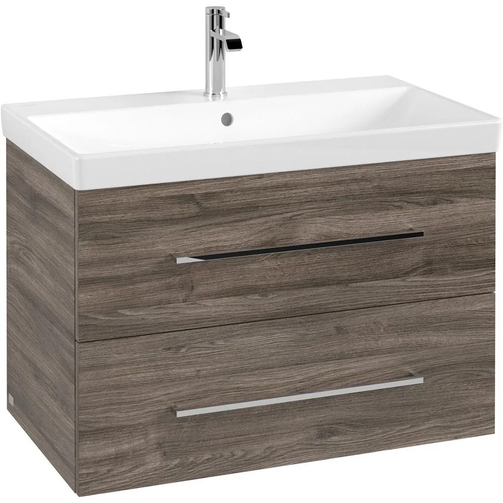 VILLEROY & BOCH Avento závesná skrinka pod umývadlo, 2 zásuvky, 780 x 452 x 514 mm, Stone Oak, A89100RK