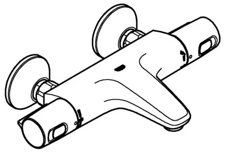 GROHE 1022162432 - Termostatická vaňová batéria PRECISION TREND DN 15 čierna