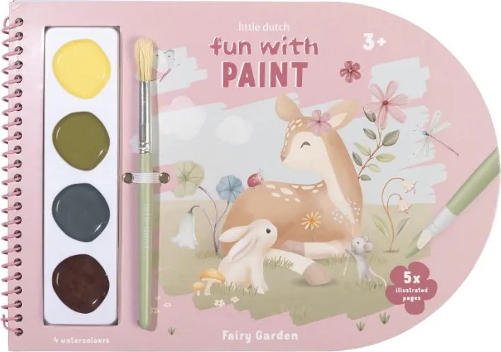 Little Dutch Omaľovánky s vodovkami Fairy Garden