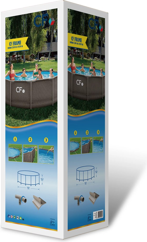 Bazén CF FRAME ratanový - 305 x 91 cm