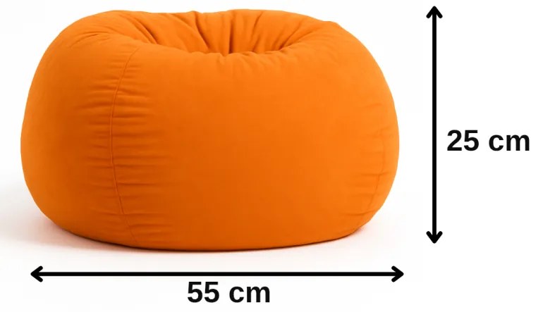 Sedací vak leňošník oranžový EMI