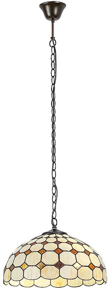 Brilagi - Tiffany vitrážový luster na reťazi DORAN 2xE27/60W/230V