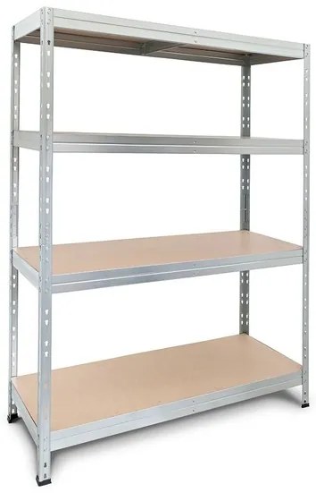 AR Shelving Regál s 4 policami Rivet, 180 x 120 x 45 cm, pozinkovaný (100275038)