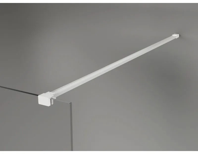 Mexen, Mexen Kioto-X sprchová stena 100 x 200 cm, matná 10 mm, biela - 800-100-101-20-30-X