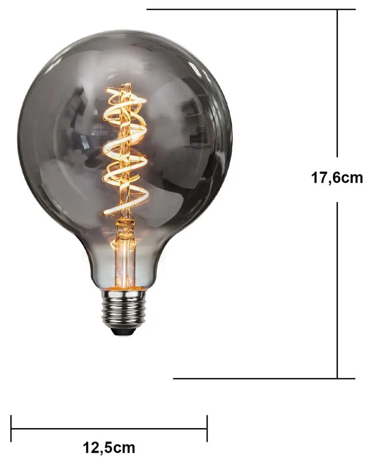 Teplá biela filamentová stmievateľná žiarovka E27, 2 W Spiral Filament – Star Trading