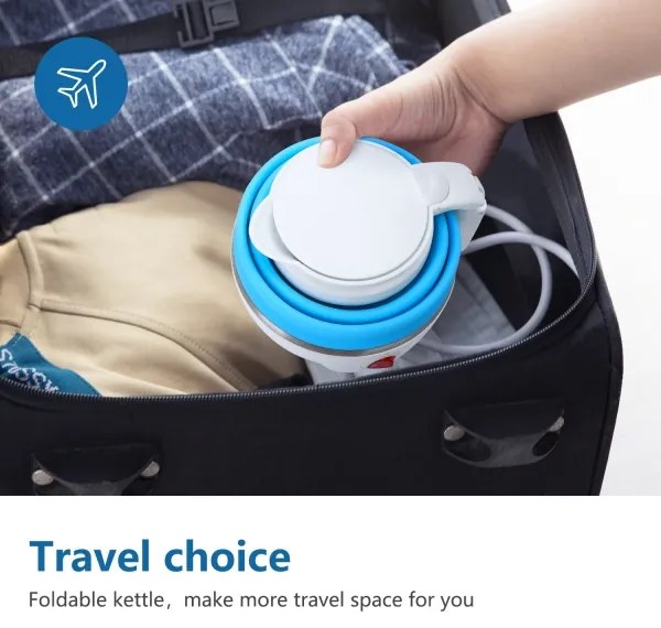 Aigostar - Cestovná rýchlovarná kanvica 600ml 1000W/230V