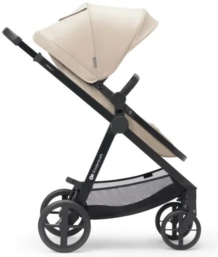 KINDERKRAFT - Kombinovaný kočík 3v1 NEWLY Sand beige + autosedačka MINK PRO