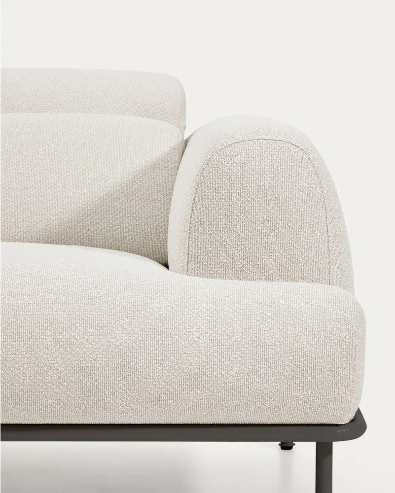 Béžová ženilková polohovacia pohovka 214 cm Aurum – Kave Home