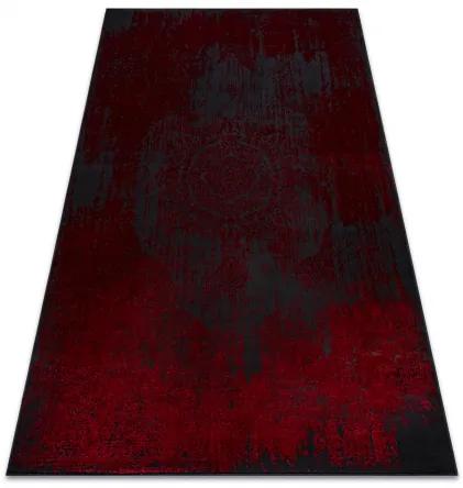 Moderný koberec VINCI 1516 Rozeta vintage - Štrukturálny Červená Veľkosť: 80x150 cm