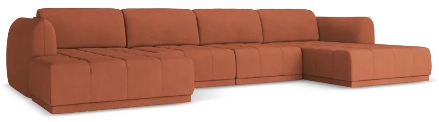 Oranžová rohová pohovka Hoku – Makamii