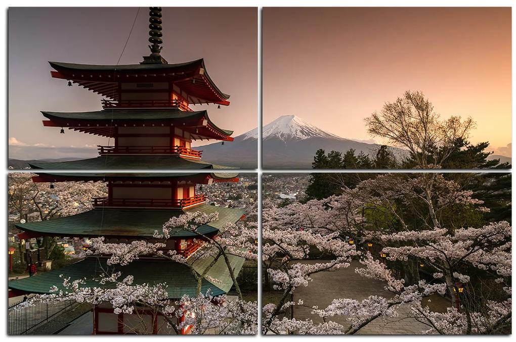 Obraz na plátne - Pohľad na horu Fuji  161D (120x80 cm)
