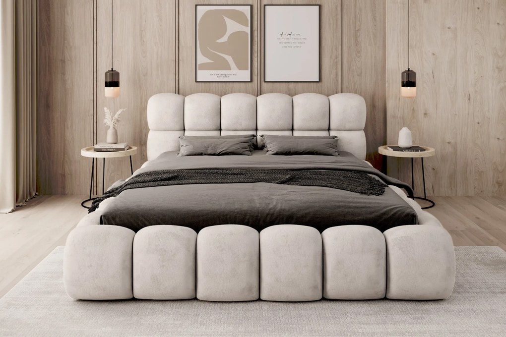 ČALÚNENÁ POSTEĽ ASHLEY 200x200 APHRODITE 01 IVORY