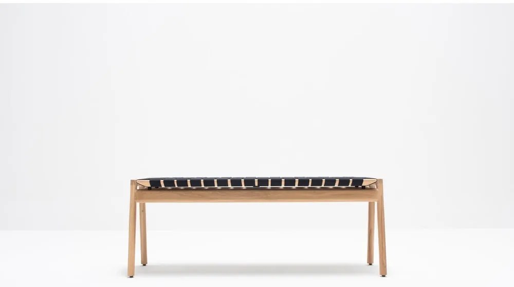 Čierna/v prírodnej farbe lavica Klupa - Gazzda