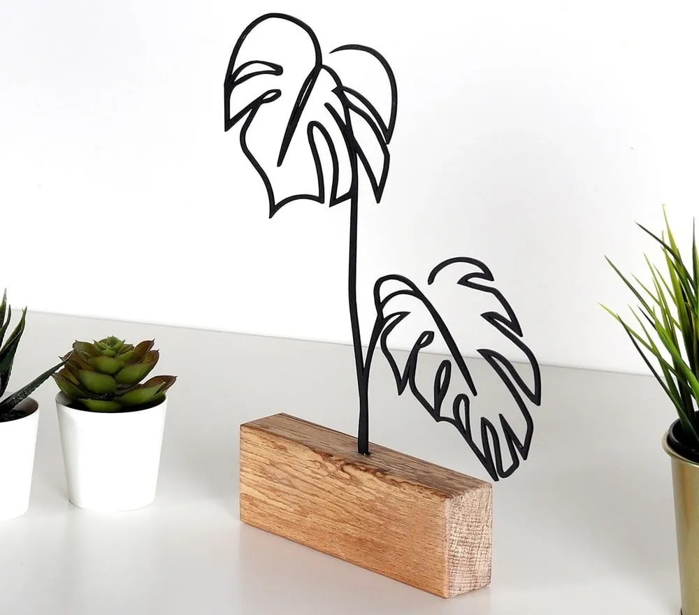 Kovová soška Leaves – Mioli Decor