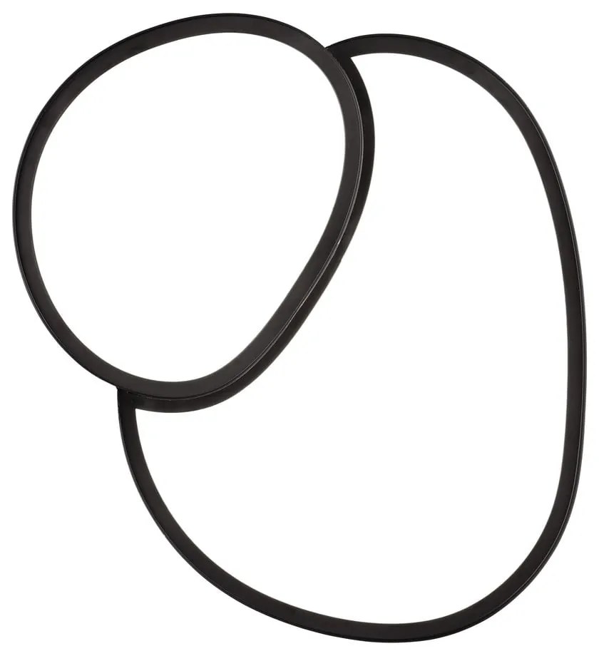 Čierne LED stropné svietidlo 36x43.5 cm Rise – Trio