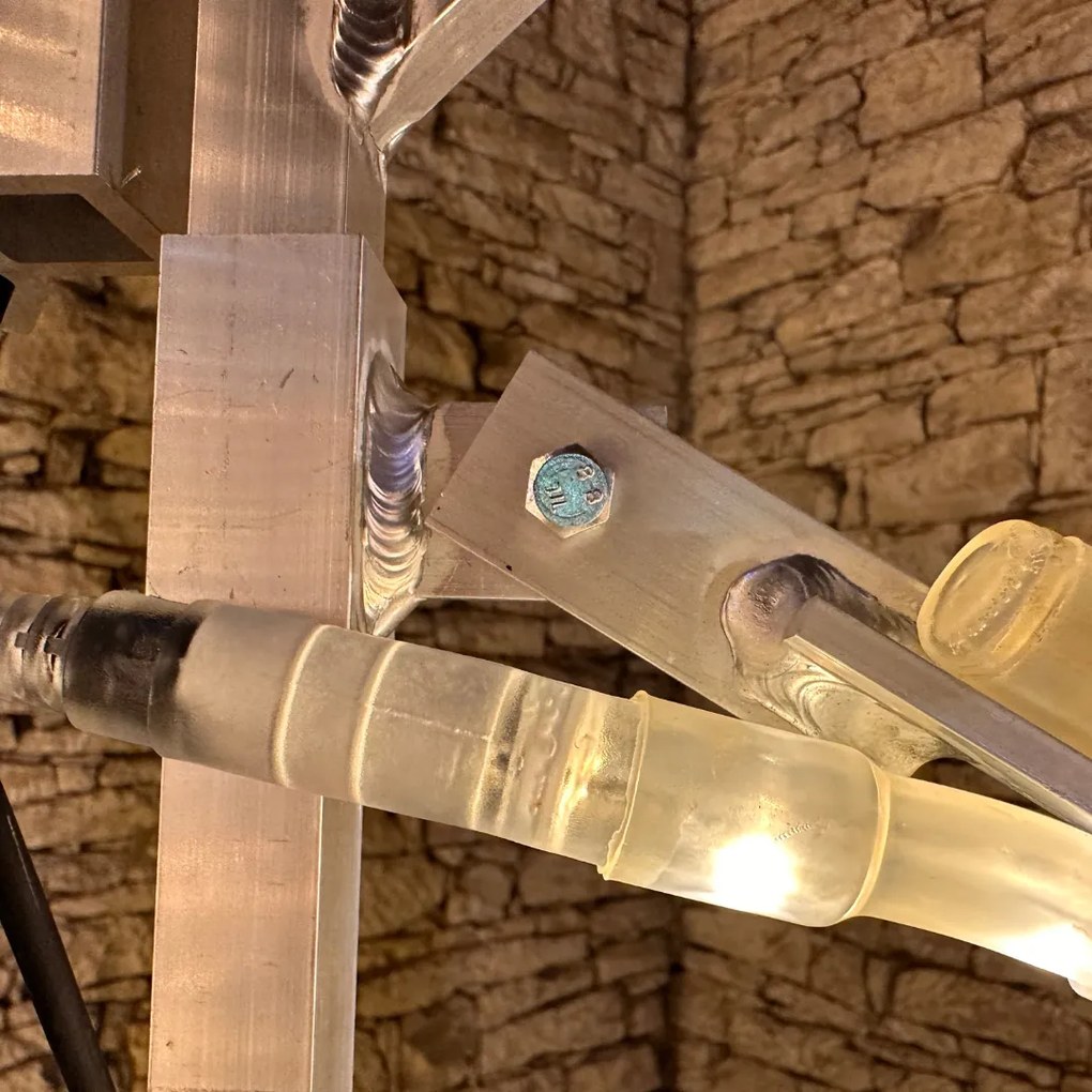 DECOLED LED světelná hvězda, sada na VO, 45 cm, teple bílá