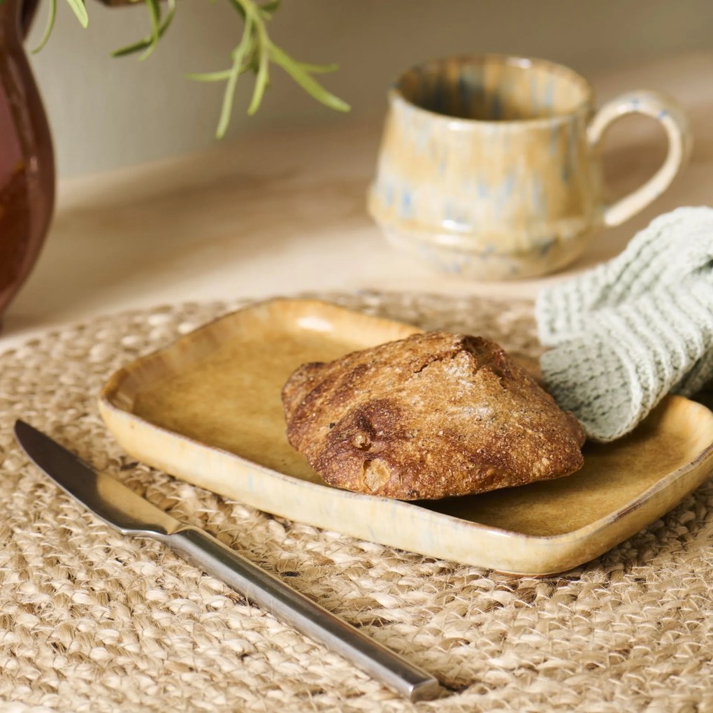 Ib Laursen Keramický podnos Rustic Mustard