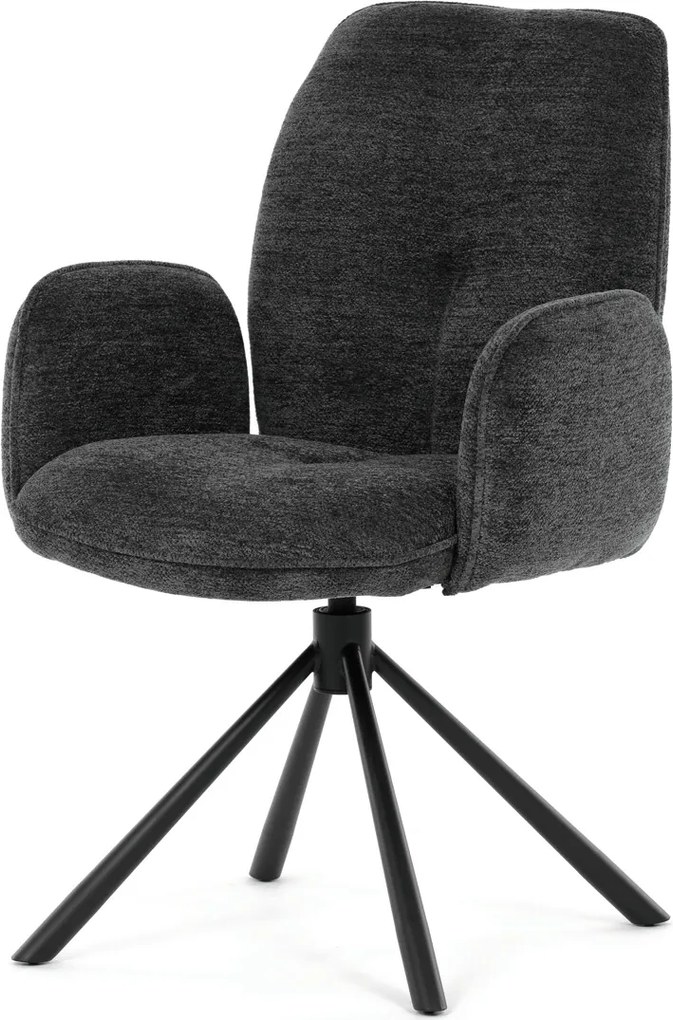 Jedálenská stolička látka/kov DCH-D1330 BK2 Farba: Čierna
