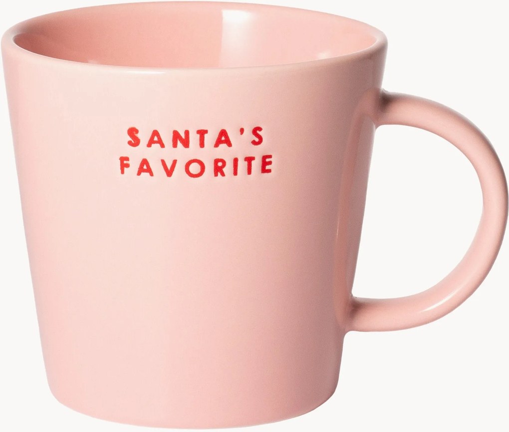 Ručne fúkaný hrnček Santa's Favorite